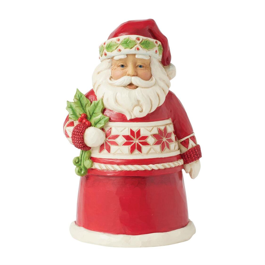 Holly Berry Noel Nordic Noel Pint Santa / Weihnachtsmann - Heartwood Creek by Jim Shore 6017047 Holly Berry Noel Nordic Noel Pint Santa / Weihnachtsmann - Heartwood Creek by Jim Shore 6017047
