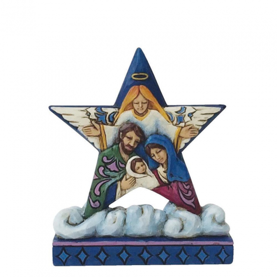Nativity-Star Heartwood Creek, Jim Shore, Mini Nativity Star, Stern, Christi Geburt