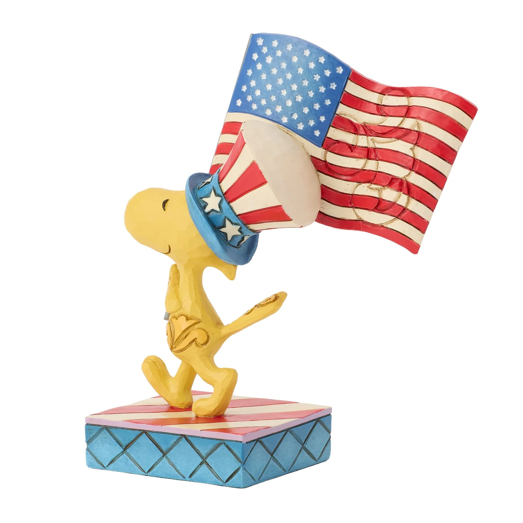 Sweet Liberty - Patriotic Woodstock with Flag - 6019594 Jim Shore Peanuts Snoopy Figur