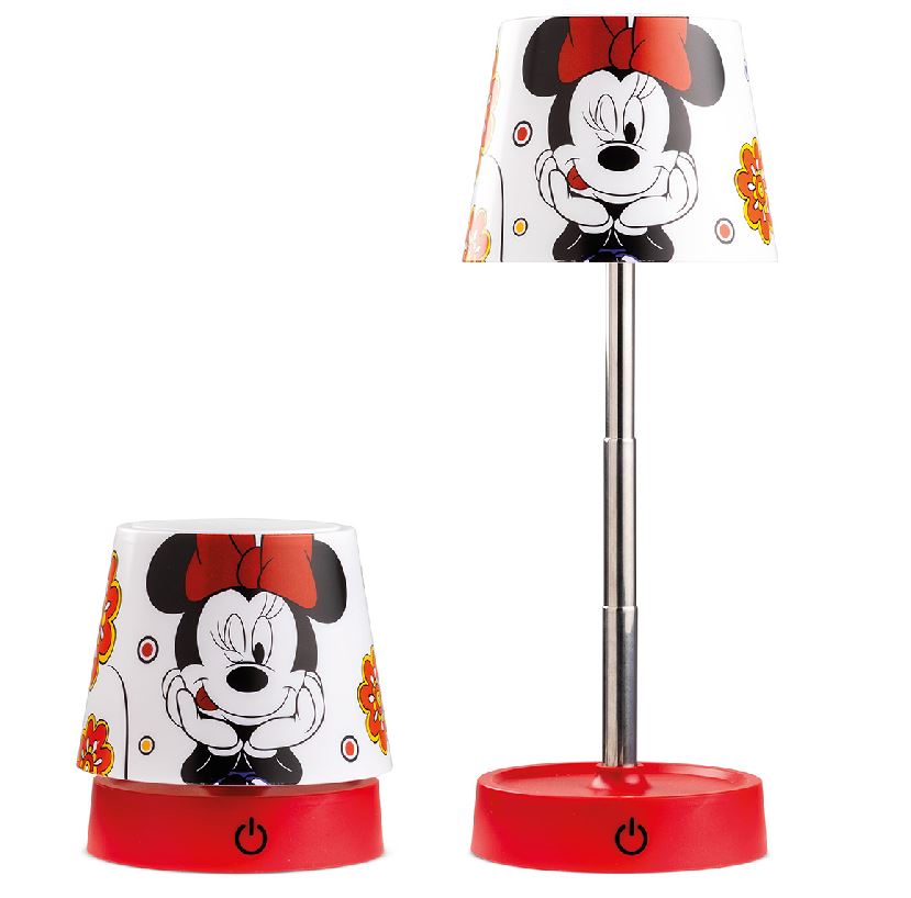 Disney LED-Tischleuchte Minnie Maus - Minnie Mouse höhenverstellbar 103075 - Disney Nachttischlampe - Disney Lampe