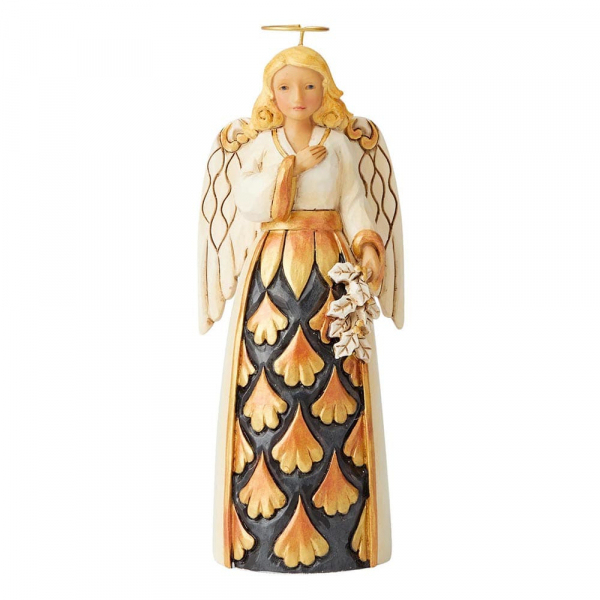 hc-6004201a Heartwood Creek, Jim Shore, Generosity of Spirit Angel, Engel, Black & Gold