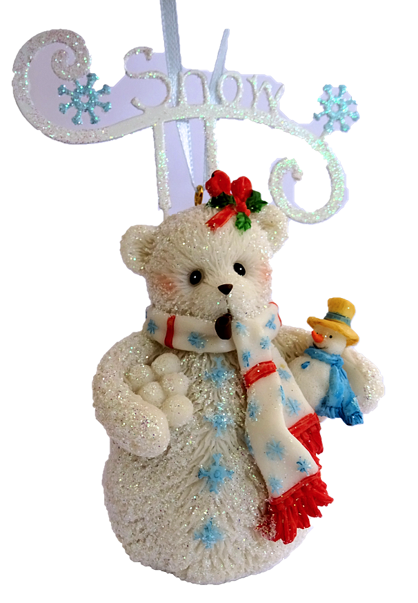 CT-4023749-Snowbear-Snow Cherished Teddies, Snow Snowbear, Ornament, Anhänger, Weihnachtsanhänger, 4023749, Cherished Teddies Snowbear, Cherished Teddies Ornament