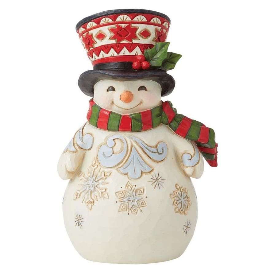 6012963 Jim Shore, Heartwood Creek, Heartwood Creek by Jim Shore, 6012963, Fun & Frosty Snowman, Schneemann mit Zylinder, Jim Shore Schneemann, Heartwood Creek Snowman