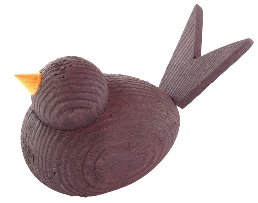 Massiver Vogel Mini dunkelgrau - Steckfigur für den kleinen Kerzenring von Sebastian Design Massiver Vogel Mini dunkelgrau - Steckfigur für den kleinen Kerzenring von Sebastian Design