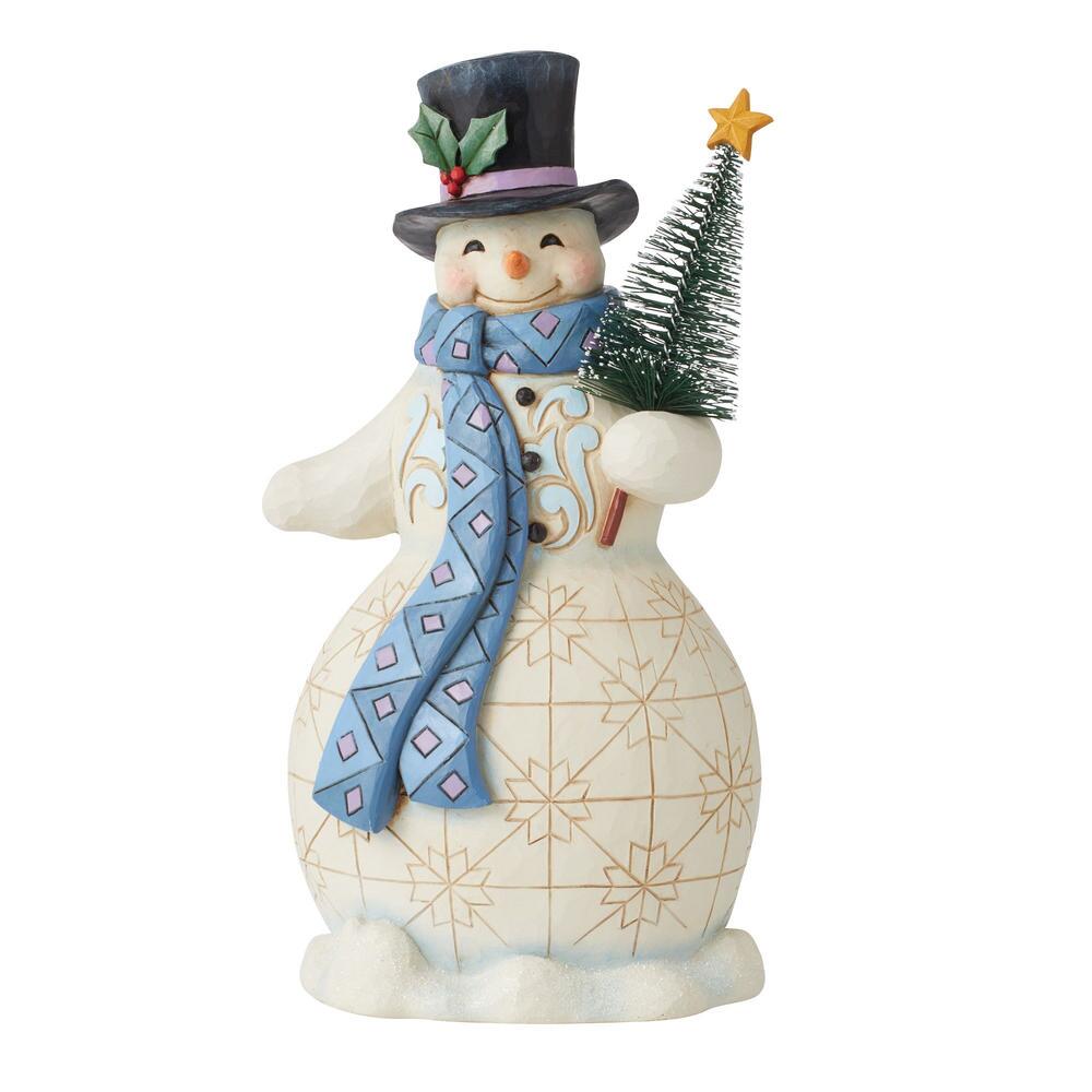6011160 Jim Shore, Heartwood Creek, Jim Shore Heartwood Creek, Heartwood Creek by Jim Shore, 6011160, Ain't No Man Like a Snowman, Schneemann mit Baum, Jiim Shore Schneemann, Heartwood Creek Schneemann
