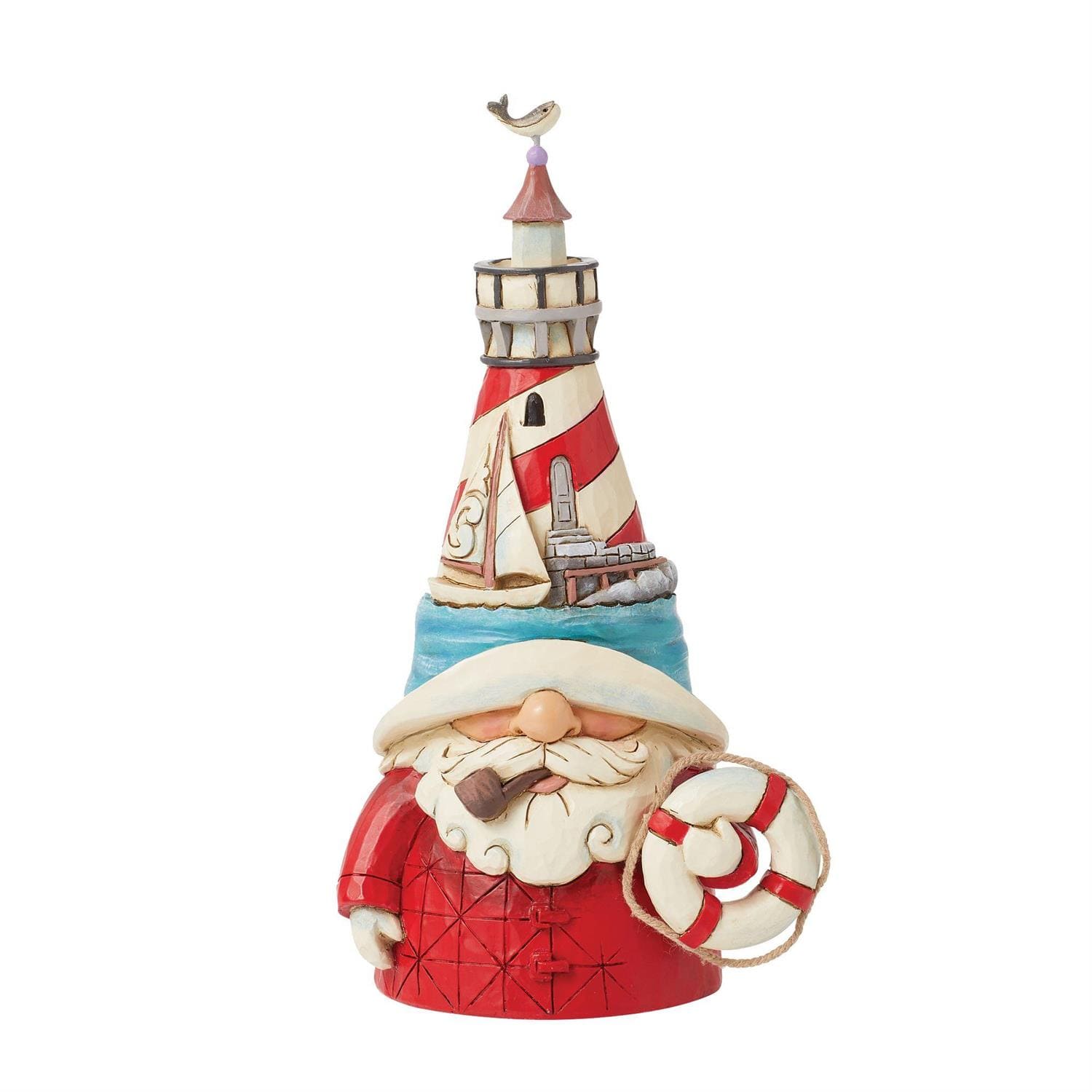 6016520 Jim Shore, Heartwood Creek, Jim Shore Weihnachtsfigur, 6016520, Harbor Helper Lighthouse Gnome, Leuchtturmwichtel, Jim Shore Gnome
