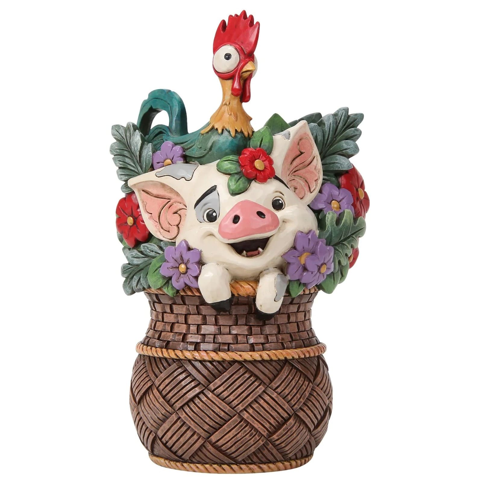 Paradise Pals Pua & Hei Hei 6019911 - Vaiana Moana Disney Traditions Jim Shore Disneyfigur
