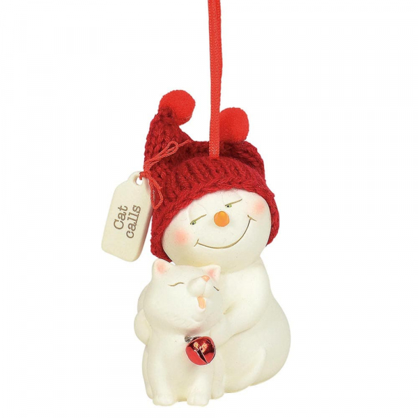 sb-6004273 Kristi Jensen Piero, Snowpinions, Snowbabies, Department 56, Cat Calls Ornament, Anhänger, Schneemann, 6004273