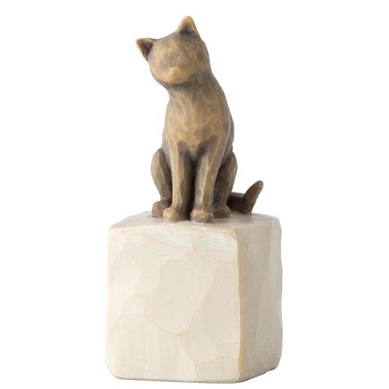 wt-27684 Willow Tree, Willowtree, Susan Lordi, Demdaco, Love My Cat, Liebe meine Katze, 27684,Willow Tree FIgur, Willow Tree Haustier, WIllow Tree Katze, Willow Tree Haustiere
