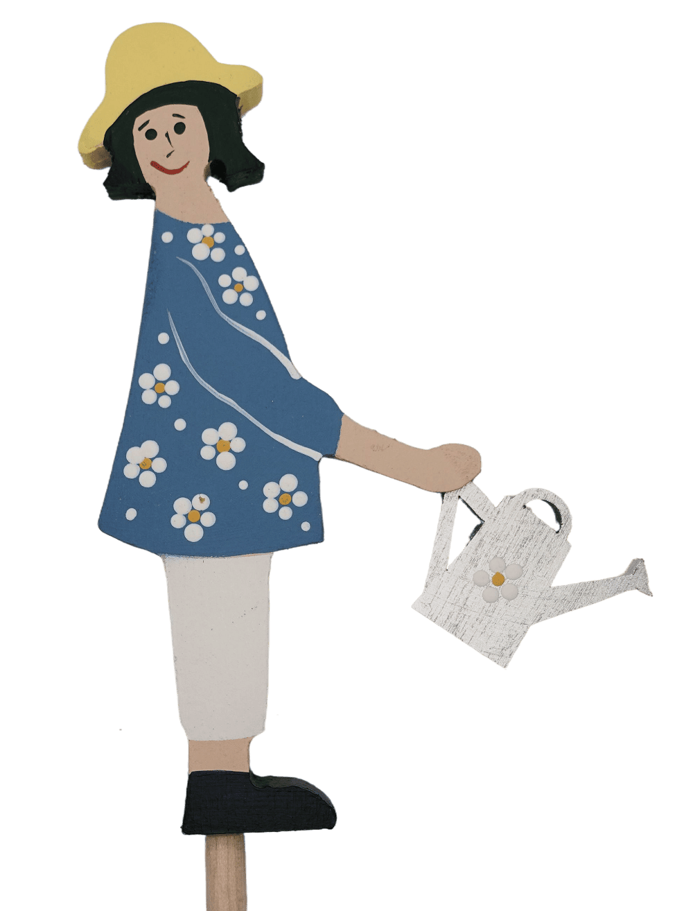 Gartenidylle - Gärtnerin Steckfigur in Blau mit Gießkanne - Steckfigur für den großen Kerzenring von Sebastian Design Gartenidylle - Gärtnerin Steckfigur in Blau mit Gießkanne - Steckfigur für den großen Kerzenring von Sebastian Design