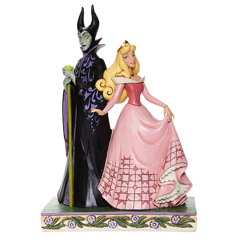 6008068 Disney Traditions, Jim Shore, Jim Shore Disney, Jim Shore Disneyfigur, Jim Shore Disney Figur, Good & Evil, Gut & Böse, Aurora & Maleficent, Aurora und Malefiz, Sorcery and Serenity, Zauberer und Gelassenheit, Dornröschen, 6008068