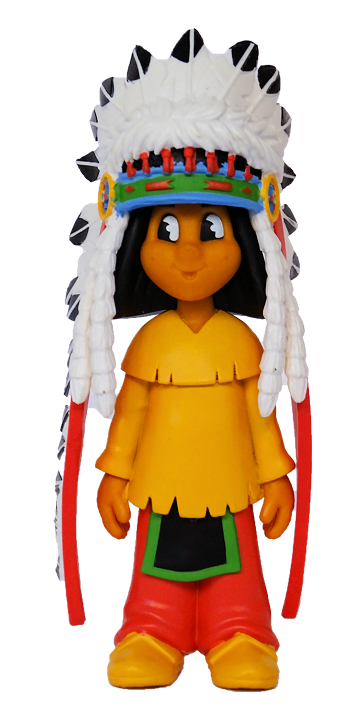 bu-43364a Bullyland, Yakari, Yakari mit Federschmuck, 43364