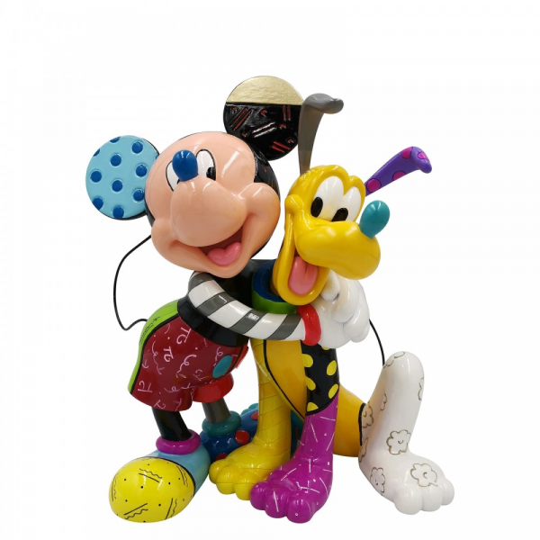 rb-6007094a Romero Britto, Disney Britto Collection, Britto, 600094, Mickey and Pluto, Britto Micky und Pluto, Disney Britto, Romero Britto Disney, Romero Britto Disney Figuren, Romero Britto Disney Art, Romero Disney Collection, Britto Disney Deutschland