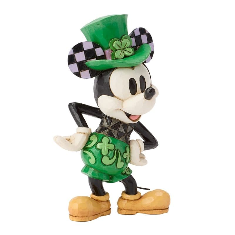 Micky Maus St. Patrick's Day Minifigur - Mickey Mouse /  6019894 Disney Traditions Jim Shore Disneyfigur