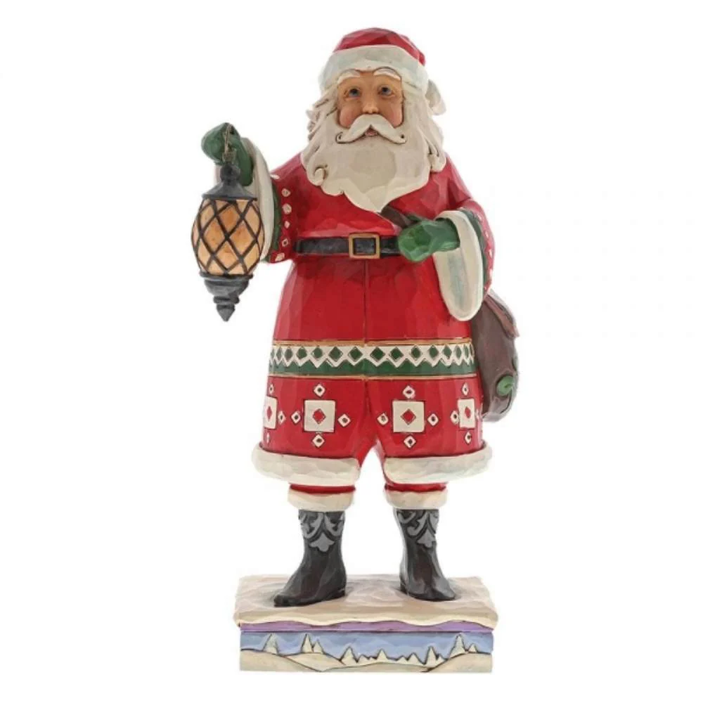 Delivering December Santa Jim Shore Heartwood Creek 4058790 Delivering December Santa Jim Shore Heartwood Creek 4058790