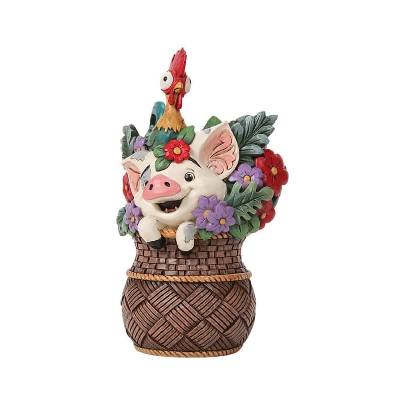 Paradise Pals Pua & Hei Hei 6019911 - Vaiana Moana Disney Traditions Jim Shore Disneyfigur