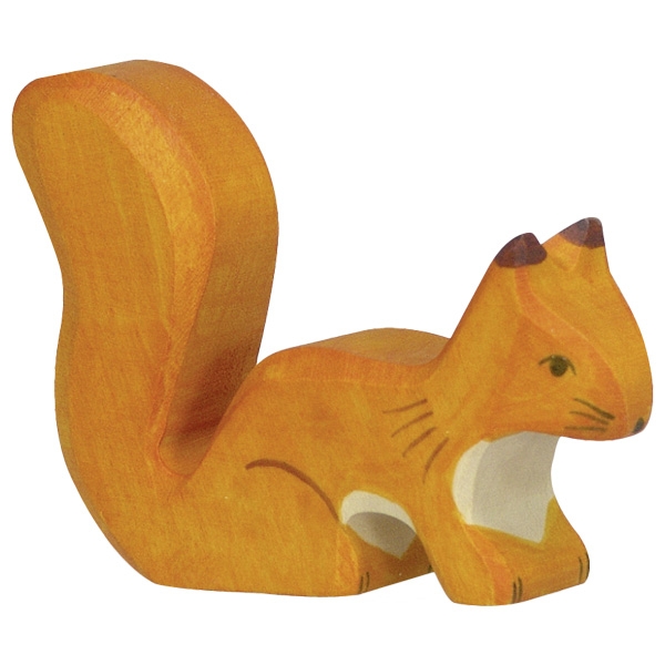 HK-80107 Sebastian Design, skandinavische Kerzenringe, Kerzenring, Kerzenringe, Candlerings, Steckfigur, Eichhörnchen orange