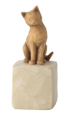 wt-27789 Willow Tree, Willowtree, Susan Lordi, Demdaco, 27789, Love My Cat light, Willow Tree Haustier, Willow Tree Katze, Willow Tree Haustiere, Willow Tree Figur