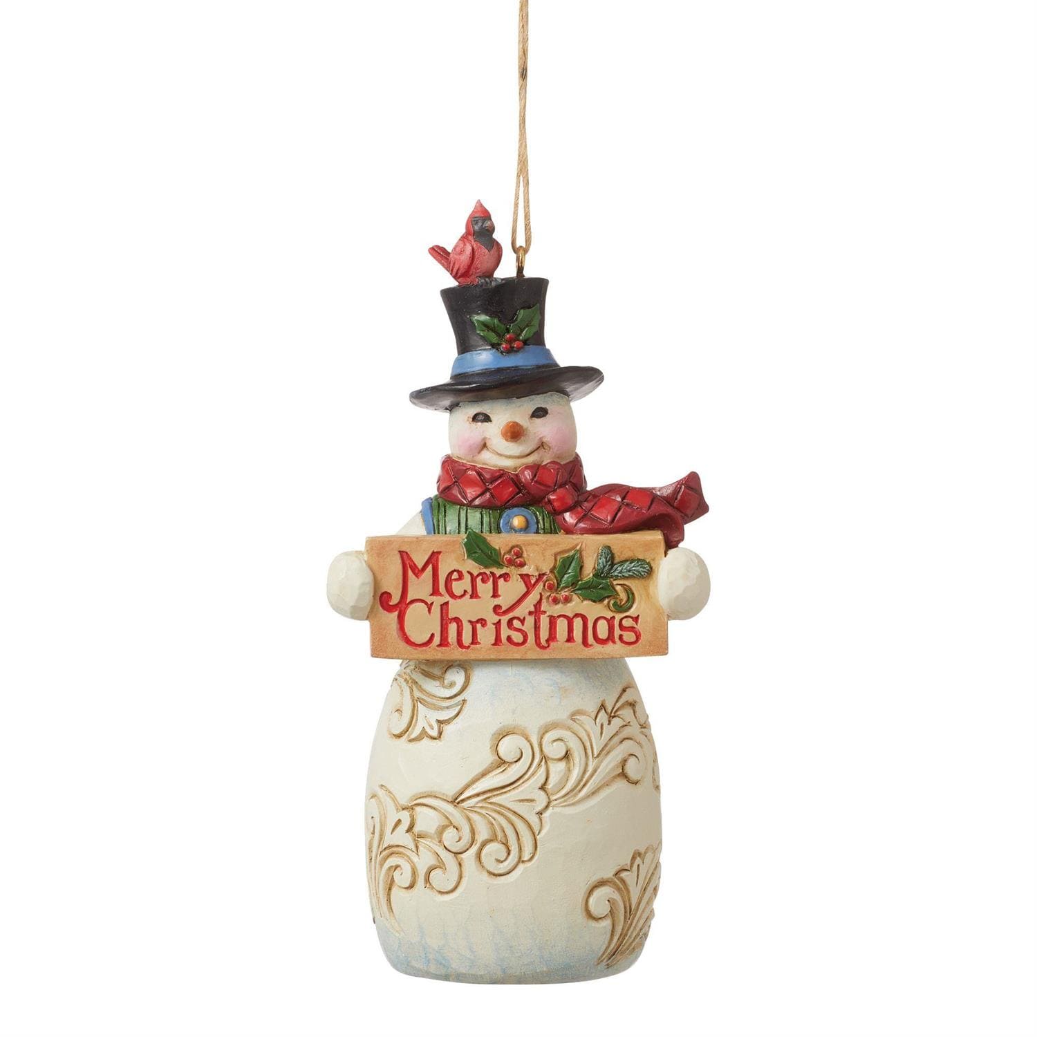 6012975 Jim Shore, Heartwood Creek, Heartwood Creek by Jim Shore, 6012975, Merry Christmas Snowman Ornament, Merry Christmas Schneemann Weihnachtsanhänger, Jim Shore Snowman, Heartwood Creek Schneemann