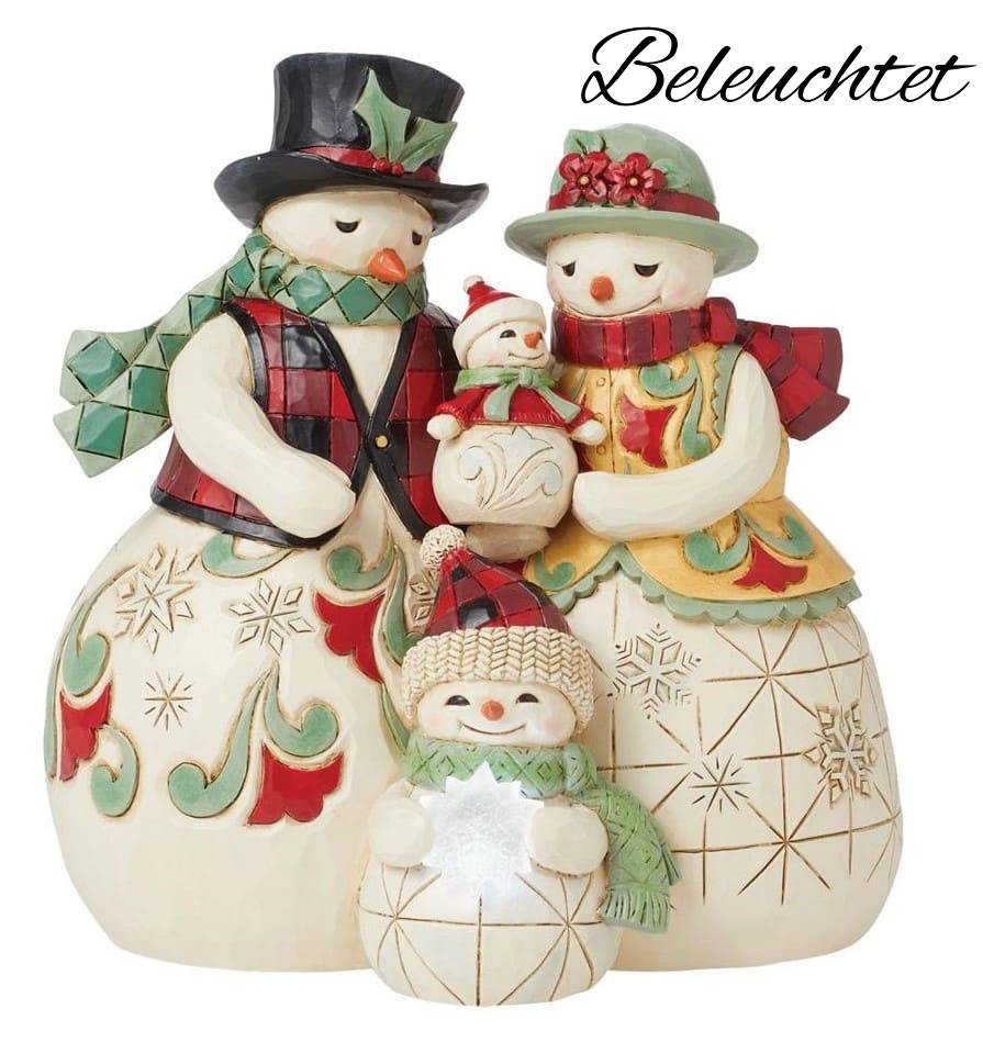 6015443a Jim Shore, Heartwood Creek, Jim Shore Santa, 6015443, Love Keeps Us Warm, Snowmen Family, Schneemannfamilie, Jim Shore Schneemann
