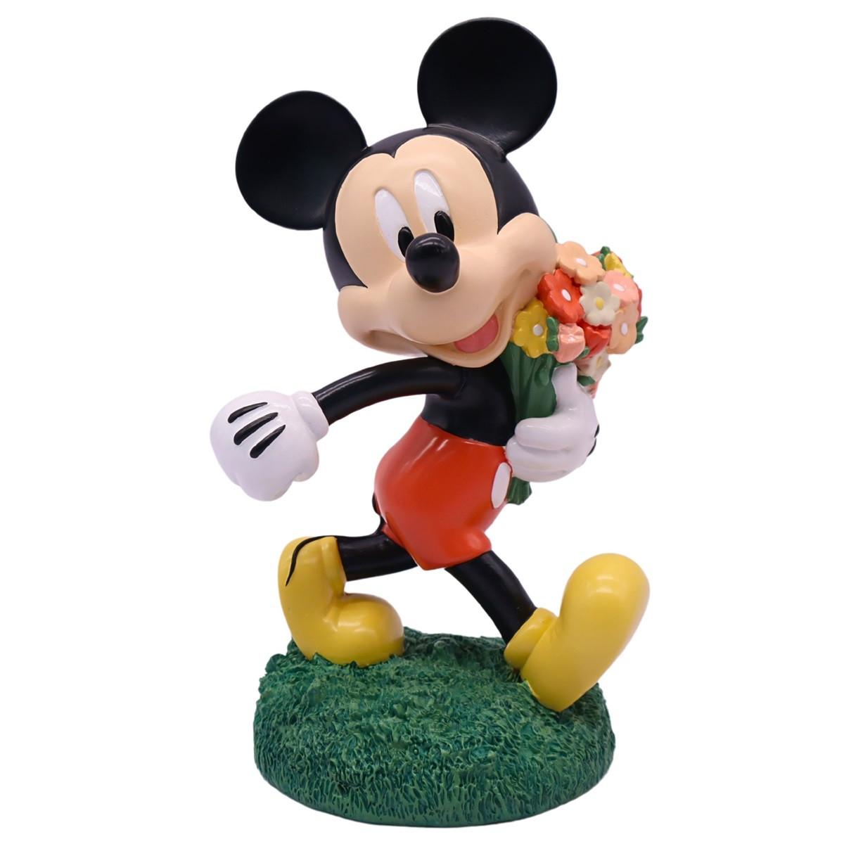 Gartenfigur Micky Maus mit Blumenstrauß - Mickey Mouse - DN26050 - Christmas Inspirations Disney Figur Deko Gartenfigur Micky Maus mit Blumenstrauß - Mickey Mouse - DN26050 - Christmas Inspirations Disney Figur Deko