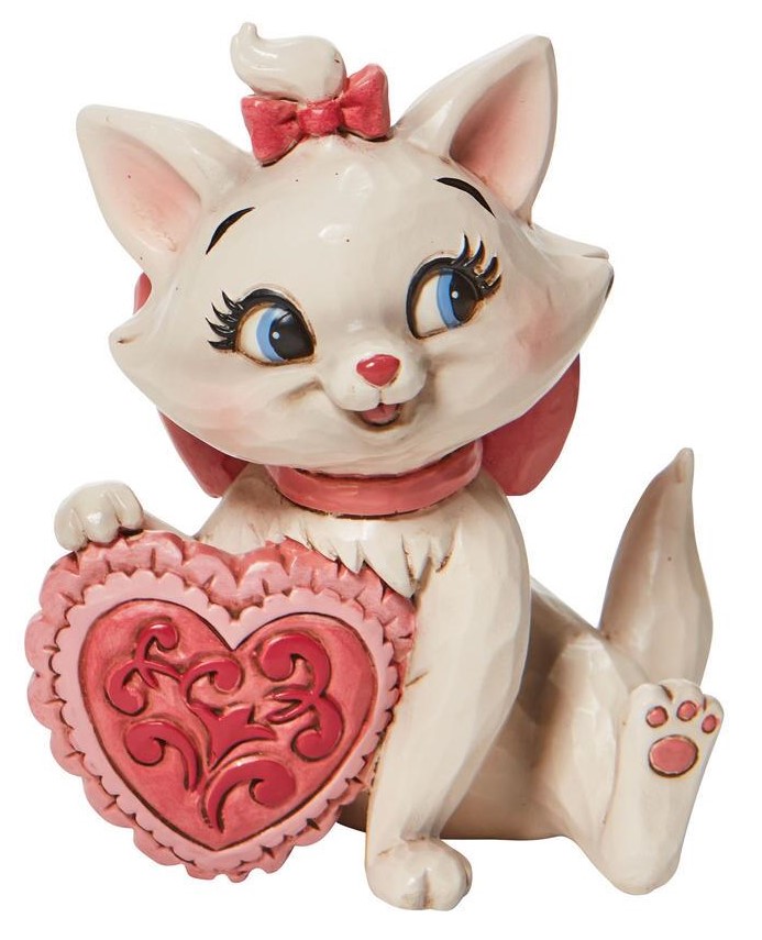 6010107 Disney Traditions, Jim Shore, Jim Shore Disney, Marie Heart, Marie, 6010107, Marie mit Herz, Aristocats, Jim Shore Walt Disney, Jim Shore Marie, Disney Traditions Marie
