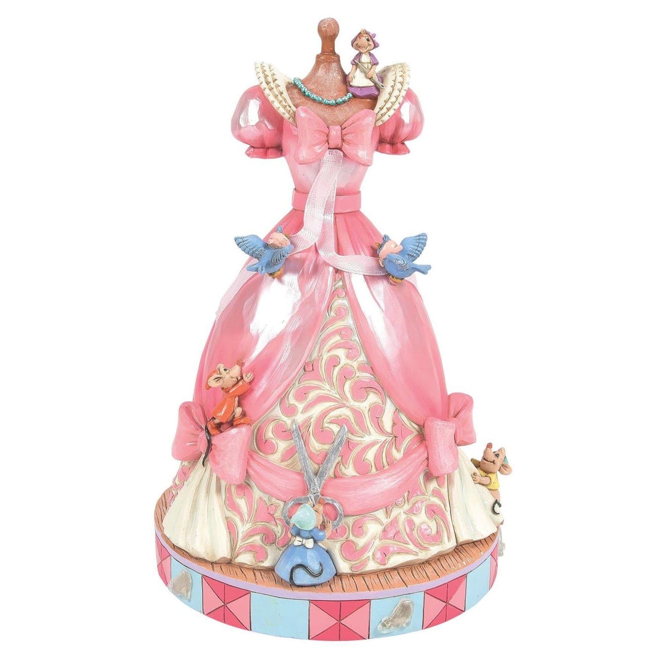 6016340 Jim Shore, Disney Traditions, Jim Shore Disneyfigur, A Dress for Cinderelly, Ein Kleid für Cinderella, Cinderella Kleid, Jiim Shore Figurine, 6016340, Spieluhr, Musical, A Dream Is A Wish Your Heart Makes