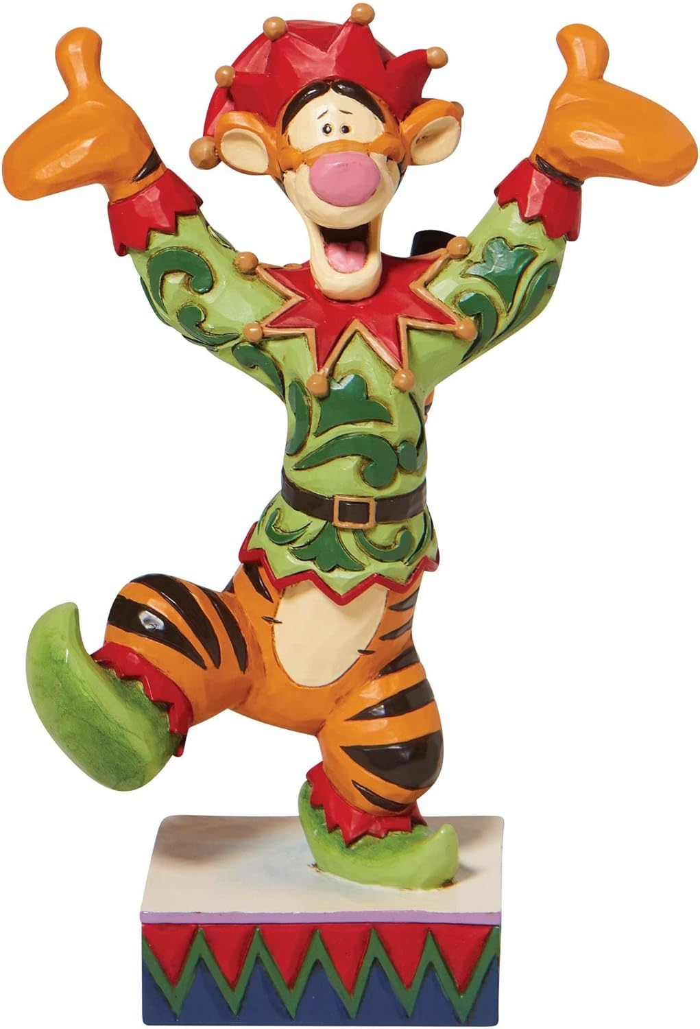 Ecstatic Elf Christmas Tigger - Tigger Weihnachtself / Jim Shore Disney Traditions 6008983 Ecstatic Elf Christmas Tigger - Tigger Weihnachtself / Jim Shore Disney Traditions 6008983