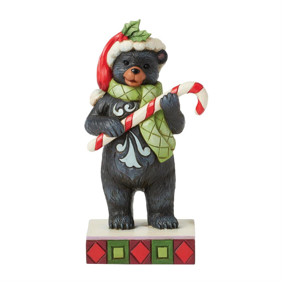 Beary Merry Christmas - Lodge Bär mit Zuckerstange - Heartwood Creek by Jim Shore 6017036 Beary Merry Christmas - Lodge Bär mit Zuckerstange - Heartwood Creek by Jim Shore 6017036