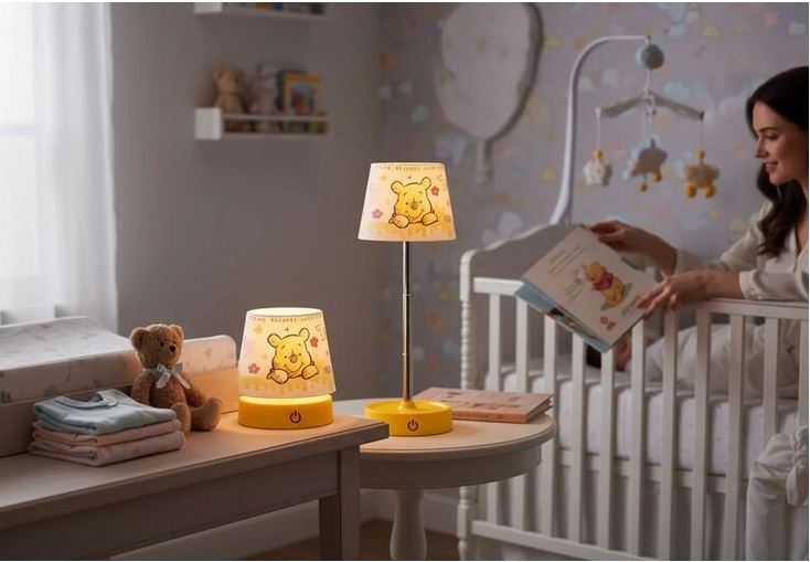 Disney LED-Tischleuchte Winnie Puuh - Winnie Pooh gelb, höhenverstellbar 183019 - Disney Nachttischlampe - Disney Lampe