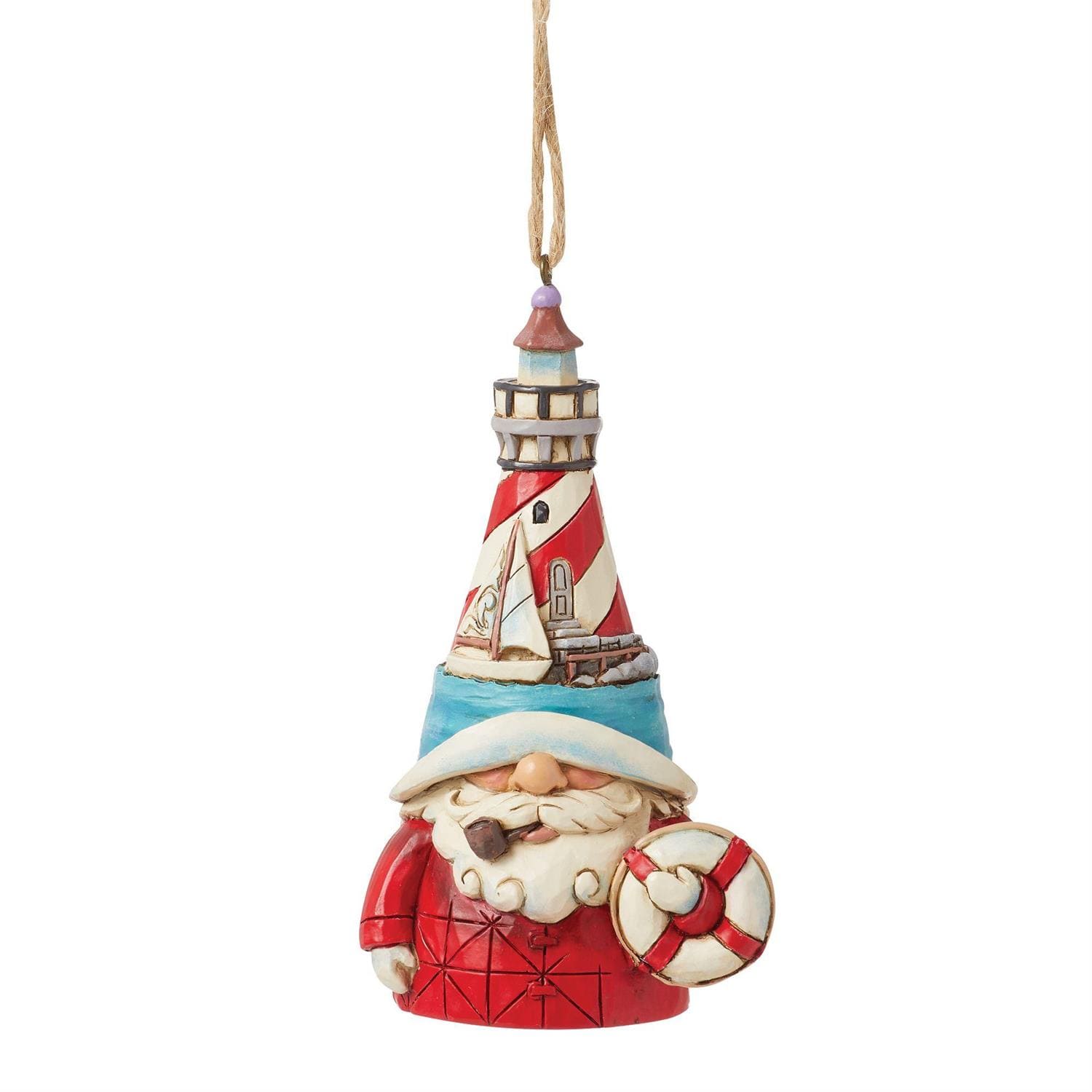 6016521 Jim Shore, Heartwood Creek, Jim Shore Weihnachtsfigur, 6016521, Harbor Helper Lighthouse Gnome, Leuchtturmwichtel, Jim Shore Gnome, Ornament