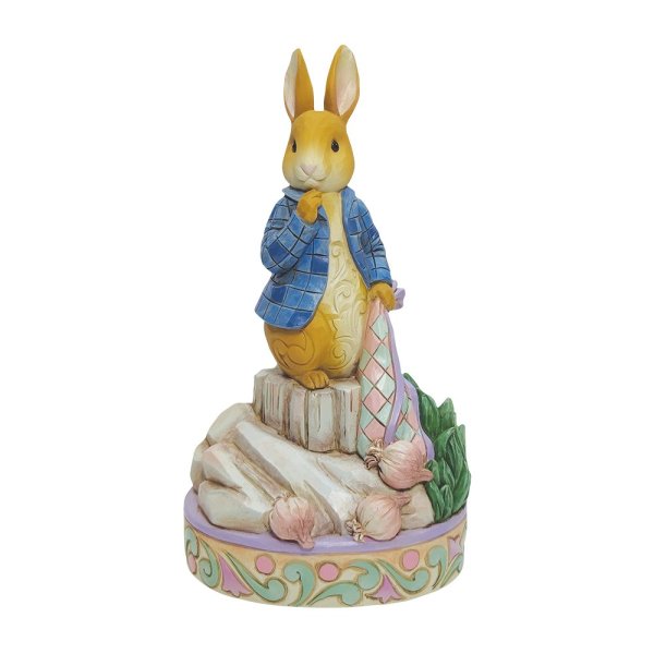 6010687a Beatrix Potter by Jim Shore, Beatrix Potter, Peter Rabbit, Peter Hase, Peter Rabbit with Onions, 6010687, Peter Hase mit Zwiebeln, Jim Shore Beatrix Potter, Jim Shore Peter Rabbit