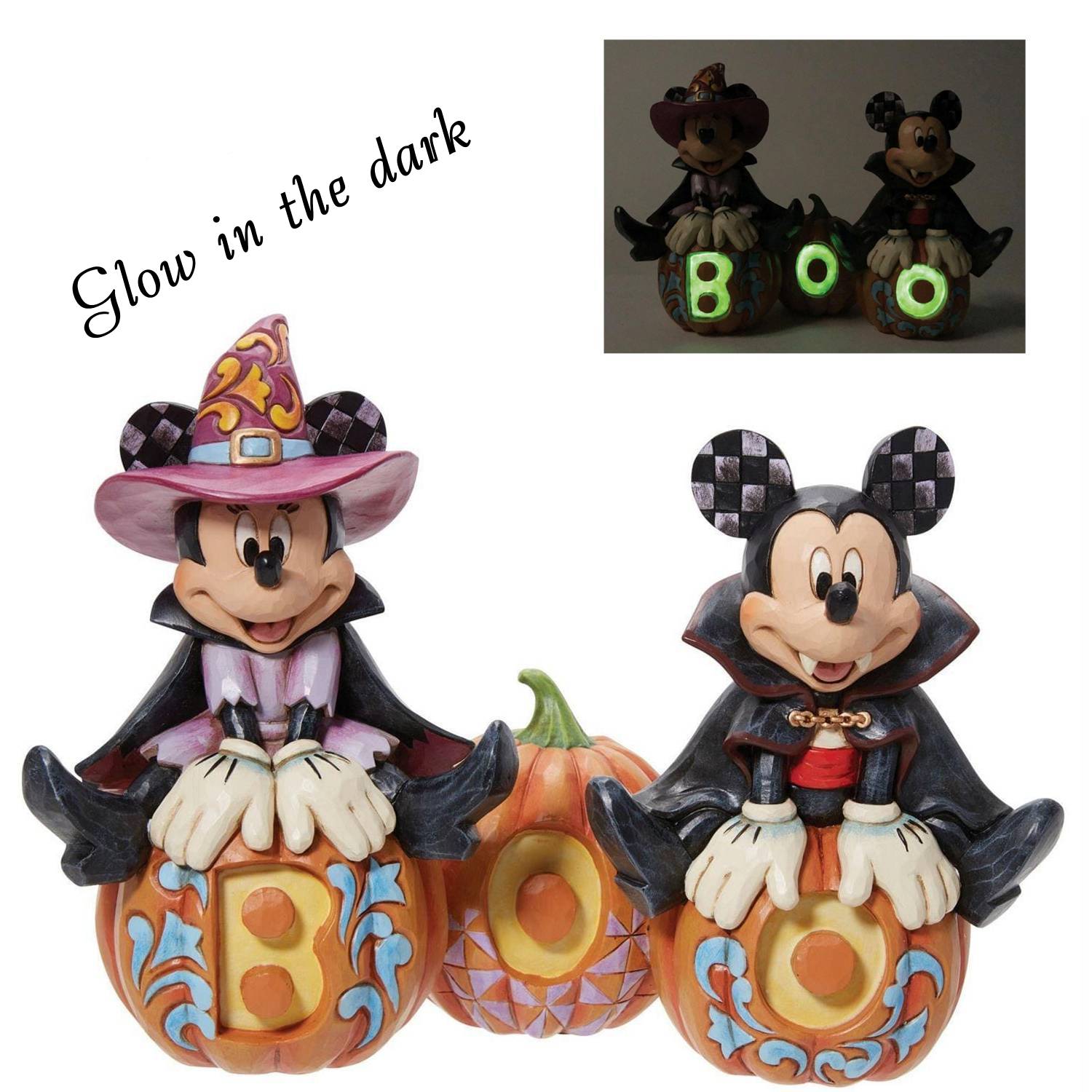 6013052bVseBcjEiVt0Uu Disney Traditions, Jim Shore, 6013052, Cutest Pumpkins in the Patch, Mickey & Minnie Boo Pumpkin, Micky und Minnie Boo Kürbisse, Jim Shore Disneyfigur, Jim Shore Disney Traditions, Jim Shore Halloween, Disney Traditions Mickey & Minnie