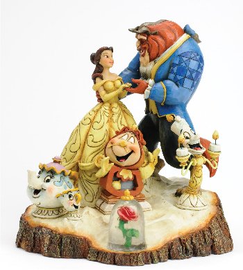 dt-4031487 Disney Traditions, Jim Shore - Tale As Old As Time / Beauty & The Beast, Die Schöne und das Biest