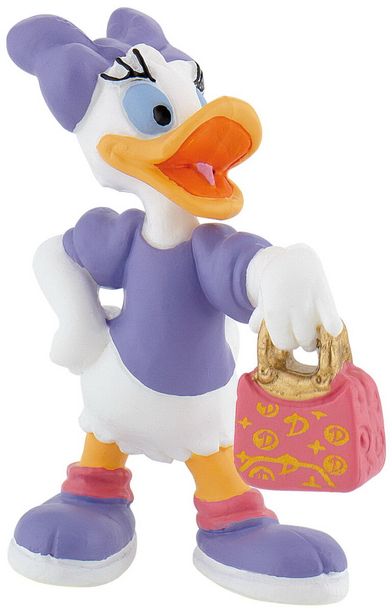 Micky & Friends - Daisy mit Tasche / Walt Disney Spielfigur - Tortenfigur - Disneyfigur Bullyland 15343 Micky & Friends - Daisy mit Tasche / Walt Disney Spielfigur - Tortenfigur - Disneyfigur Bullyland 15343