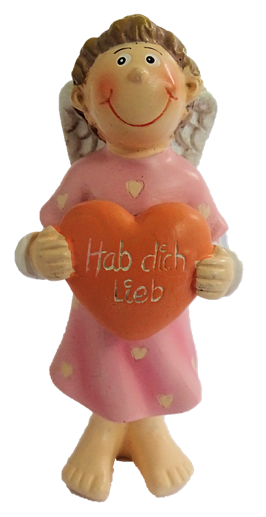 28386-rosa Gilde Handwerk, Gilde Engel, Gilde Schutzengel, Hab dich lieb, 38286, Glücksbringer