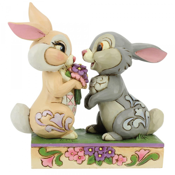 dt-6005963a Bunny Bouquet - Thumper & Blossom / Klopfer & Blüte - Disney Traditions by Jim Shore 6005963