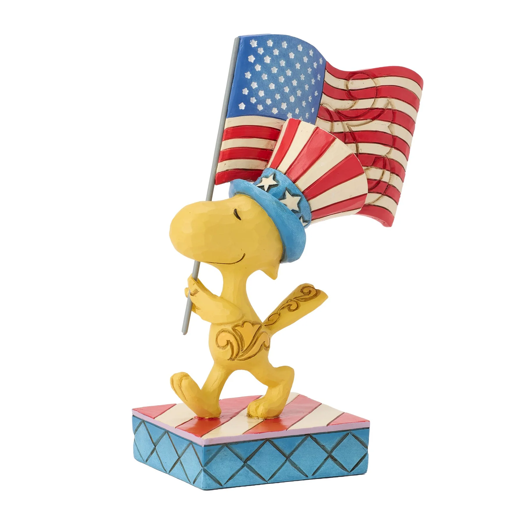 Sweet Liberty - Patriotic Woodstock with Flag - 6019594 Jim Shore Peanuts Snoopy Figur