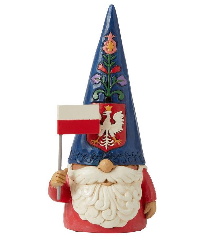 6010292 Jim Shore, Heartwood Creek, Jim Shore Heartwood Creek, 6010293 Jim Shore, Polska Pride Gnome, Polish Gnome, Polnischer Wichtel, Jim Shore Gnome, Heartwood Creek Gnome, Jim Shore Wichtel