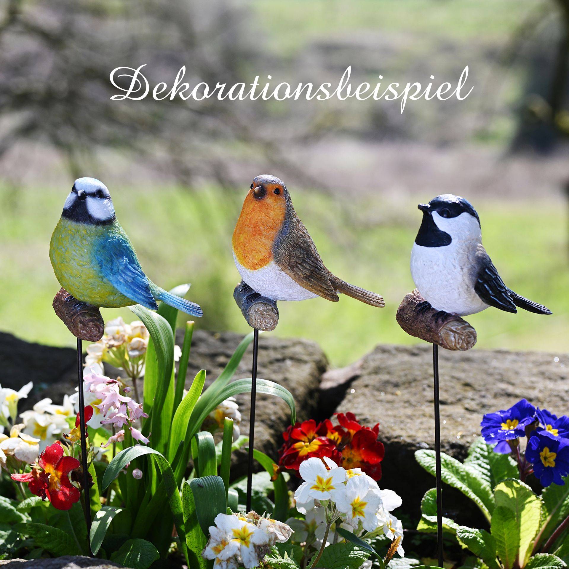 Gartenstecker Blaumeise von Country Living Garden / Stake Blue Tit CL530