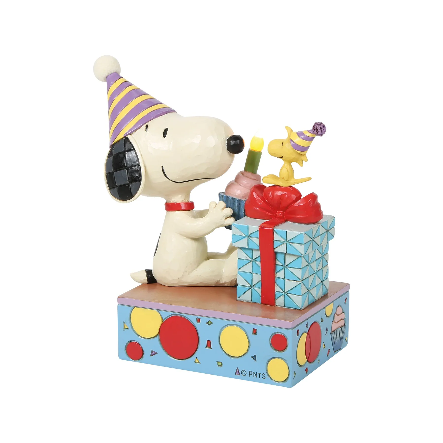 Peanuts - You Take The Cake Snoopy Geburtstagsfigur mit LED Kerze und Cupcake - 6019599 Jim Shore Peanuts Snoopy Figur