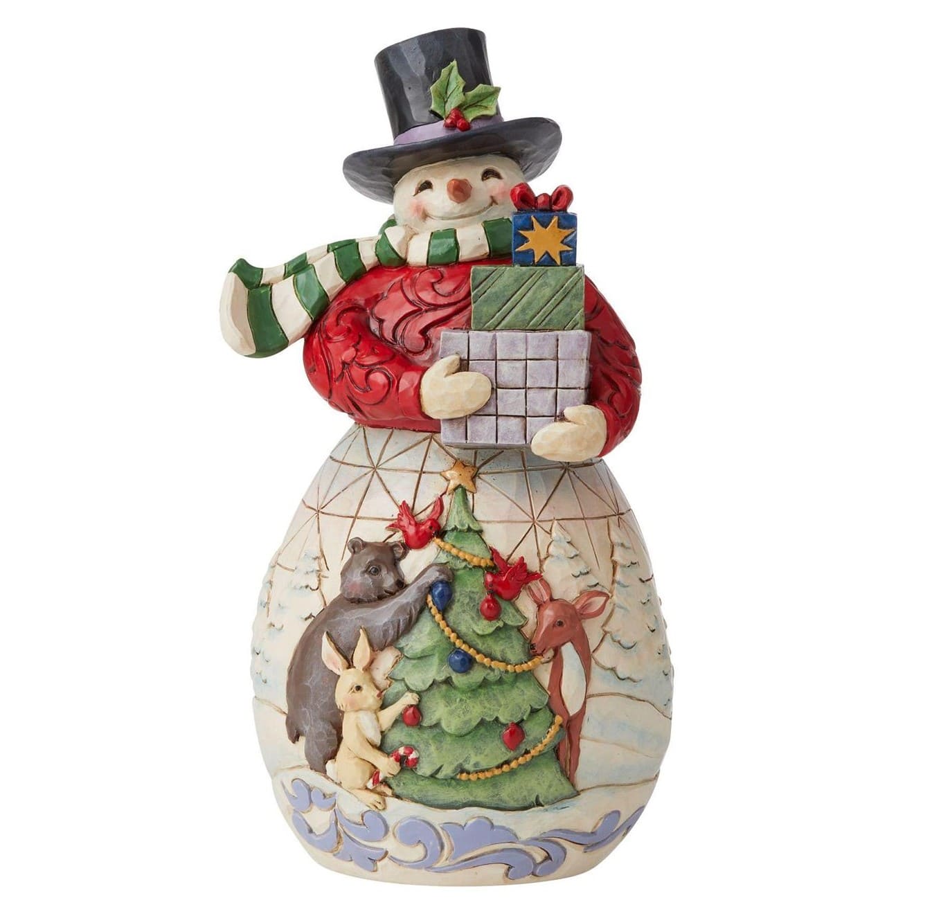 6009692UdX4tMwIRrPOX Jim Shore, Heartwood Creek, Heartwood Creek by Jim Shore, 6009692, Full of Good Cheer Snowman, Schneemann mit Waldtieren, Jim Shore Schneemann, Heartwood Creek Snowman