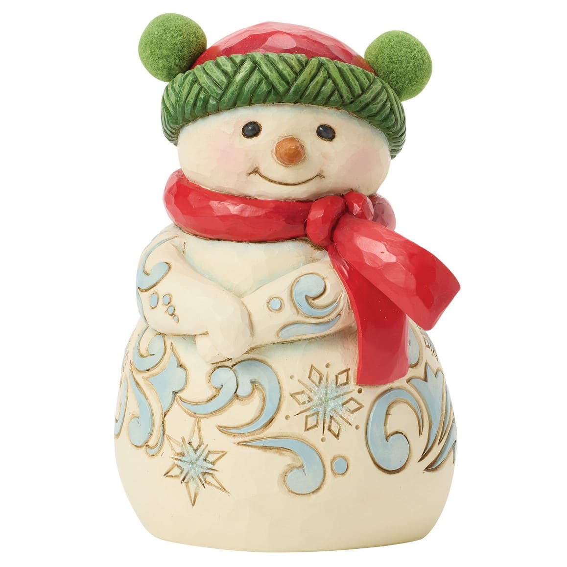 Cozy Winter Cheer Schneemann 6019281 Snowman with Pom Pom Hat - Heartwood Creek by Jim Shore