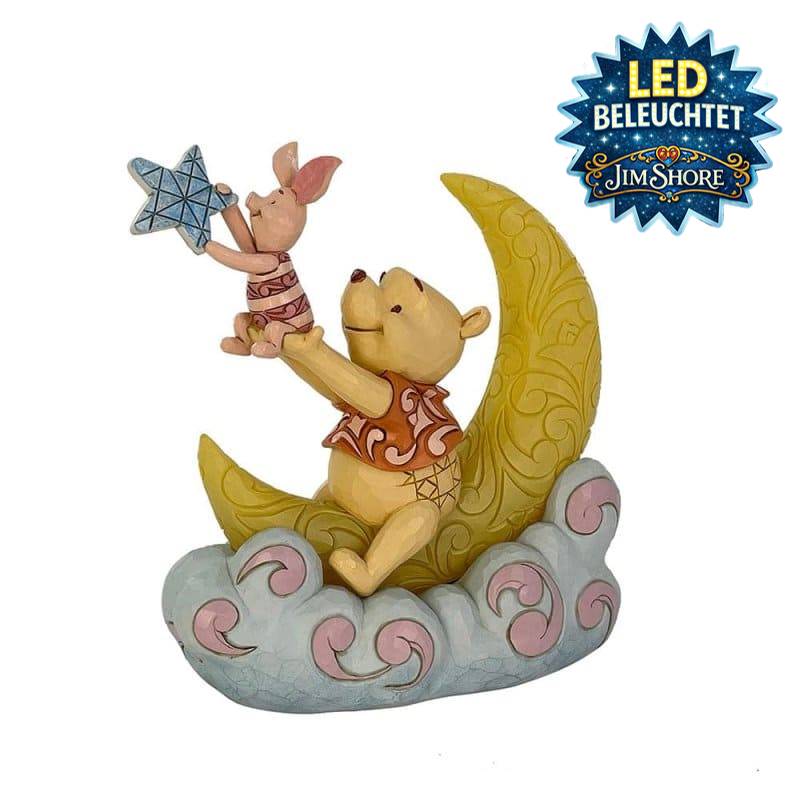 Dream Big LED Mond Winnie Puuh & Ferkel - Winnie Pooh & Piglet 6019903 Disney Traditions Jim Shore Disneyfigur