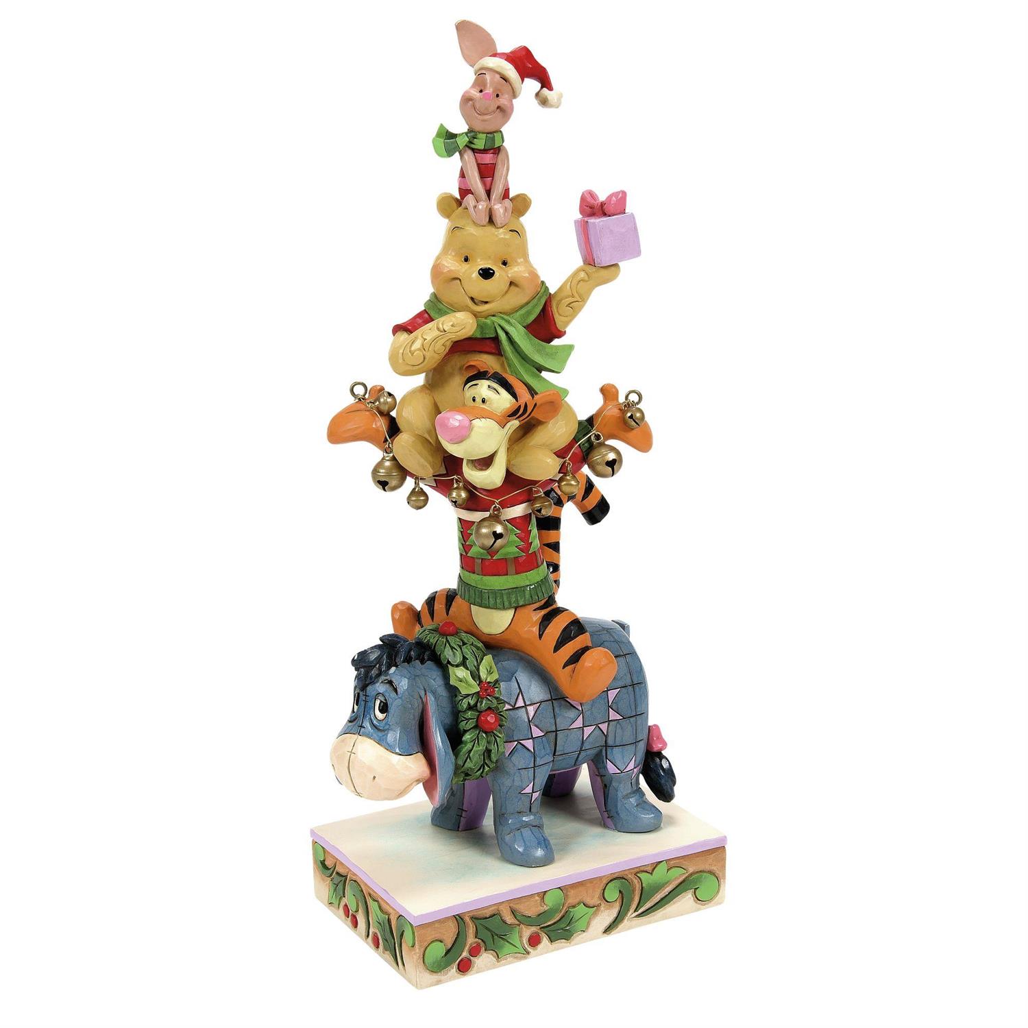 6015005 Friendships & Festivities Pooh & Friends Stapelfigur Stacked - Disney Traditions Jim Shore 6015005