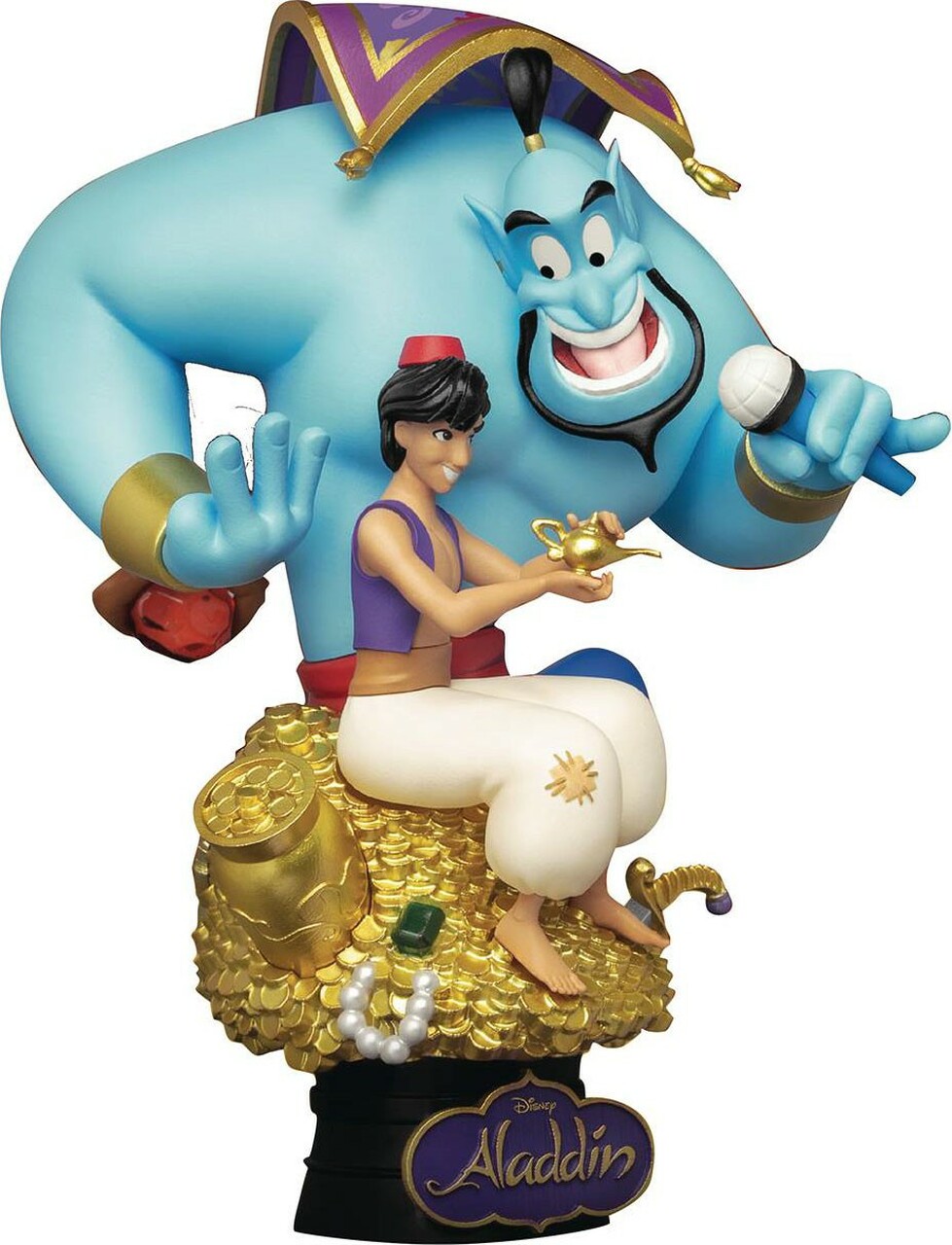 BKDDS-075 Walt Disney Figur, Beast Kingdom, Disney Beast Kingdom, Aladdin, Genie, BKDDS-075, Beast Kingdom Diorama, Beast Kingdom D-Stage Aladdin, Walt Disney Aladdin, Aladdin and Genie