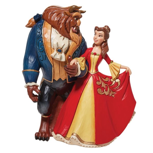 6010873aGdUNkTBtu9FwX Disney Traditions, Jim Shore, Jim Shore Disney, 6010873, Beauty & The Beast Enchanted Christmas, Schöne und das Biest zauberhafte Weihanchten, Jim Shore Disney Traditions, Jim Shore Disney Figur