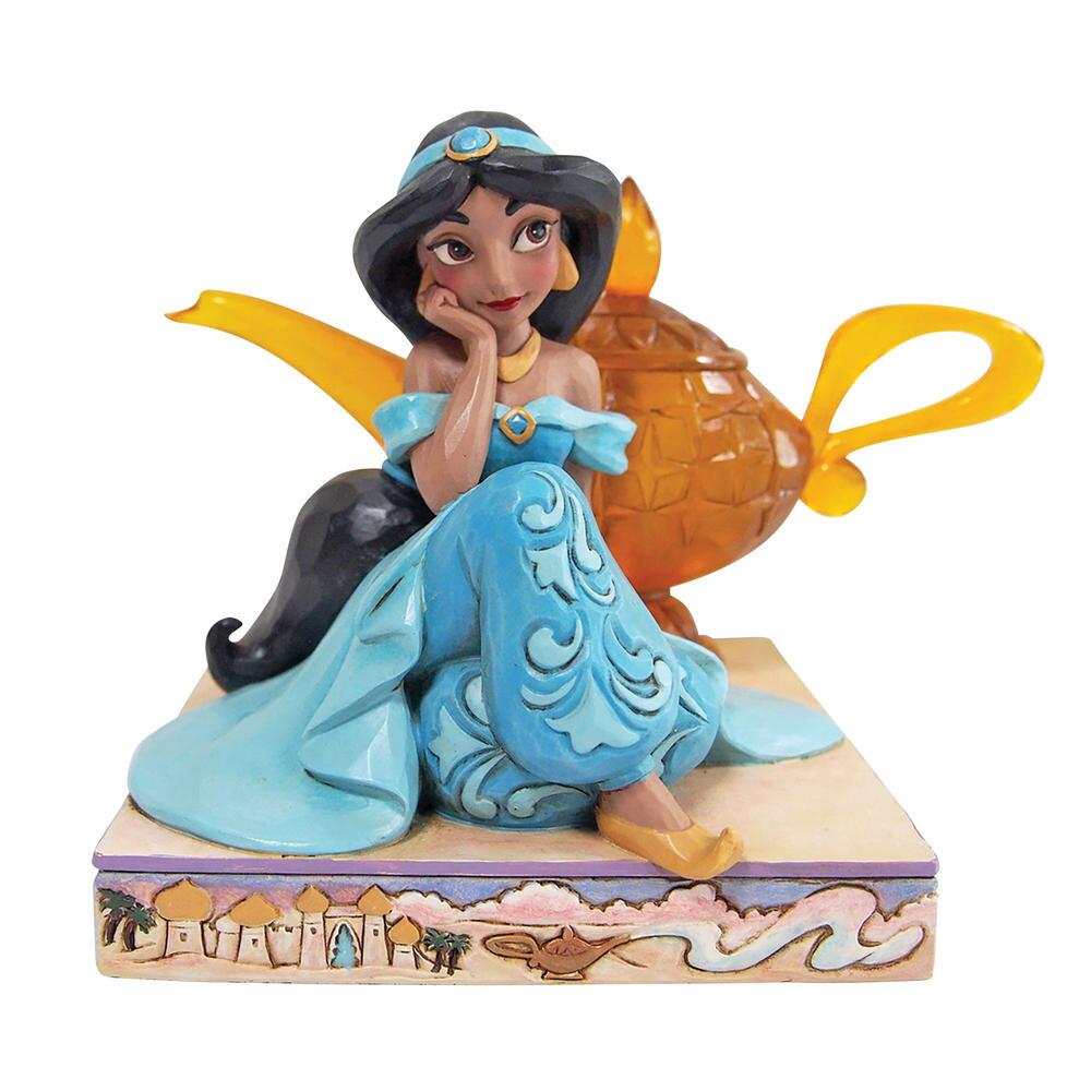 6010097 Disney Traditions, Jim Shore, Jim Shore Disney, Jasmine and Genie Lamp, Jasmin mit Wunderlampe, 6010097, Jim Shore Princess, Jim Shore Prinzessin, Jim Shore Aladdin, Walt Disney Aladdin