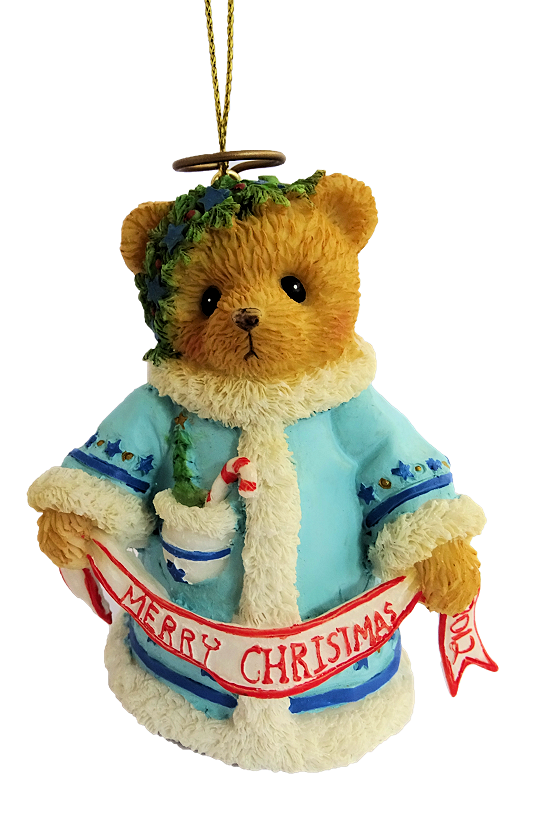 CT-4023641-Wishing-You Cherished Teddies, Wishing You A Heavenly Holiday, 4023641, Cherished Teddies Ornament, Anhänger, Weihnachtsanhänger, Priscilla Hillman, Cherished Teddies dated 2012 Bell