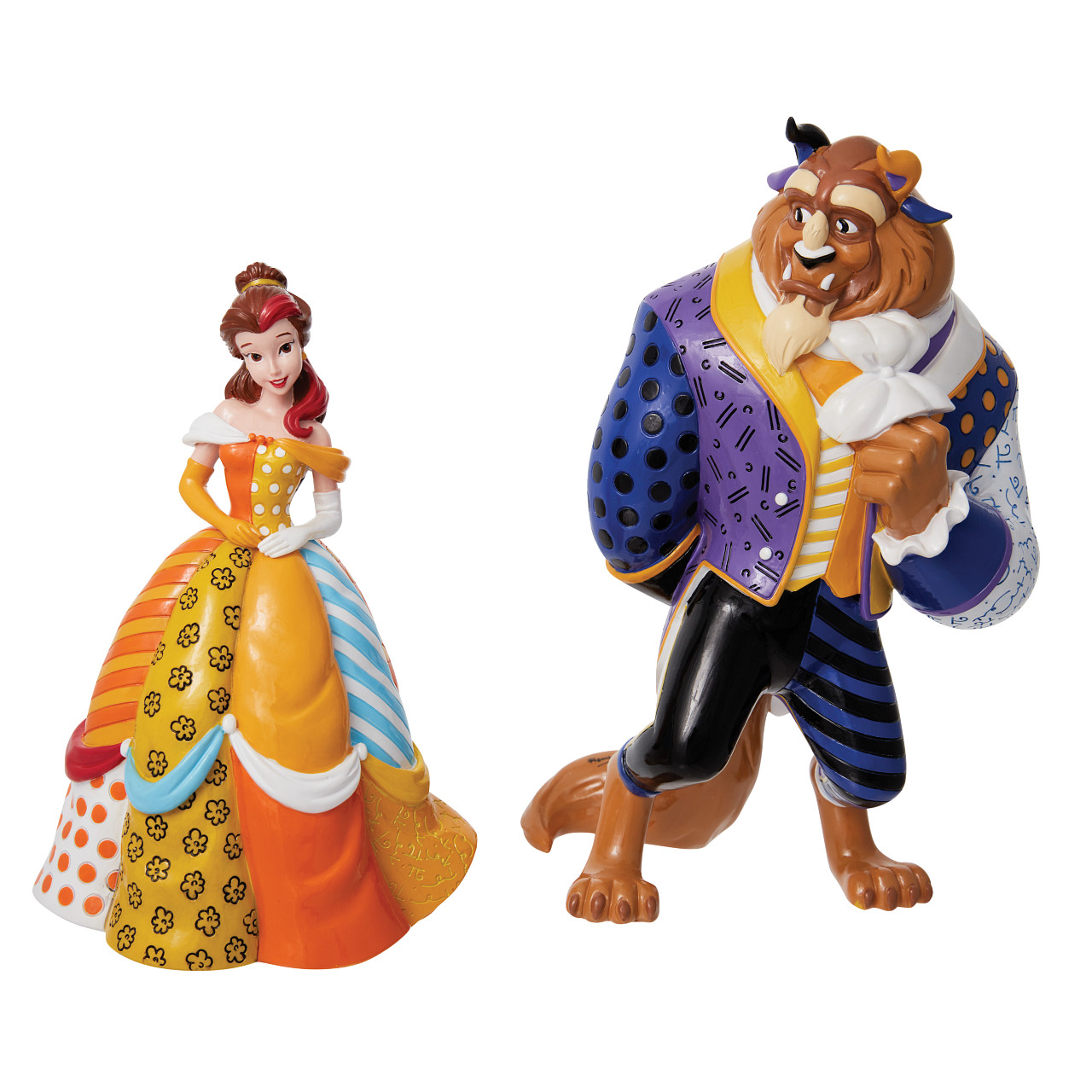6010313_6oza9YfQT9asEz 6010314, 6010313, Romero Britto, Disney Britto, Disney Britto Collection, Belle, Beast, Biest, Schöne und das Biest, Beauty and the Beast, Romero Britto Disneyfigur, Romero Britto Belle und Biest